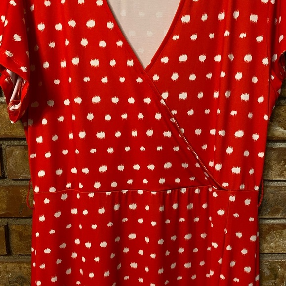 Red Polka Dot Maxi Dress - Picture 4 of 9